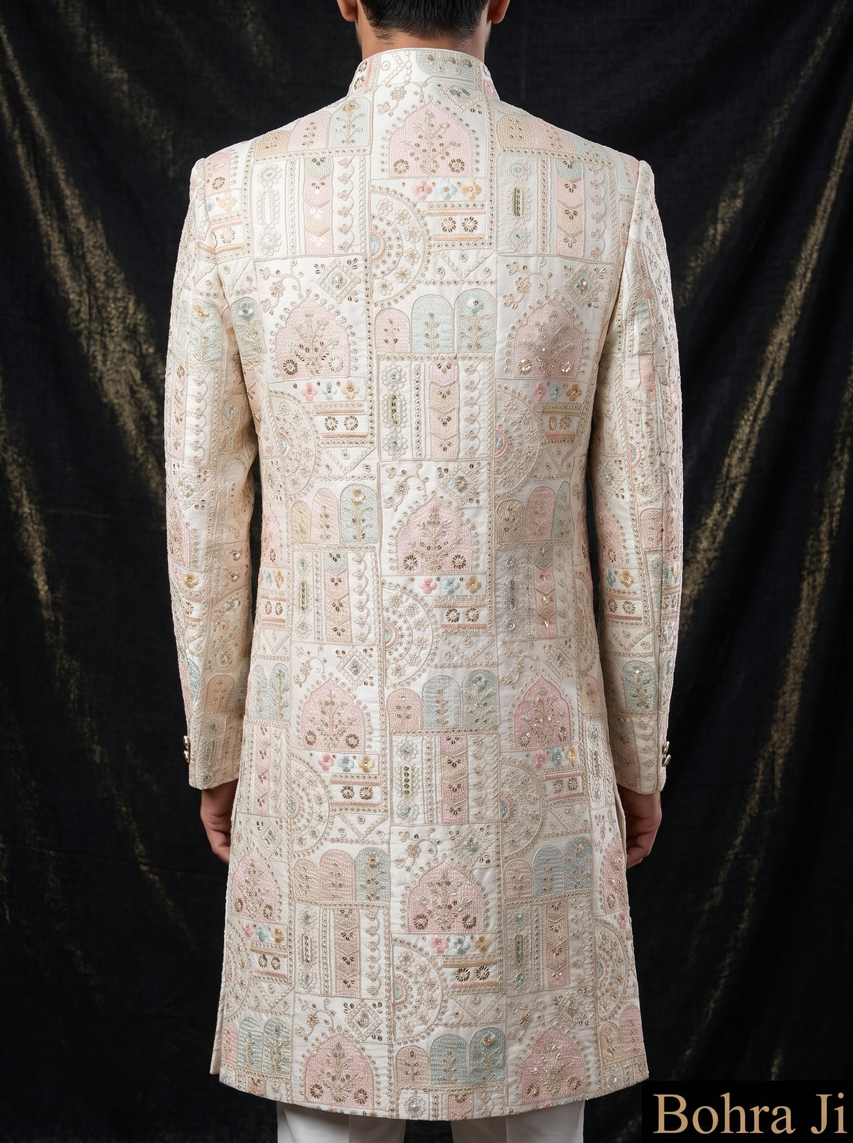 Abstract Multicolor Sherwani Set
