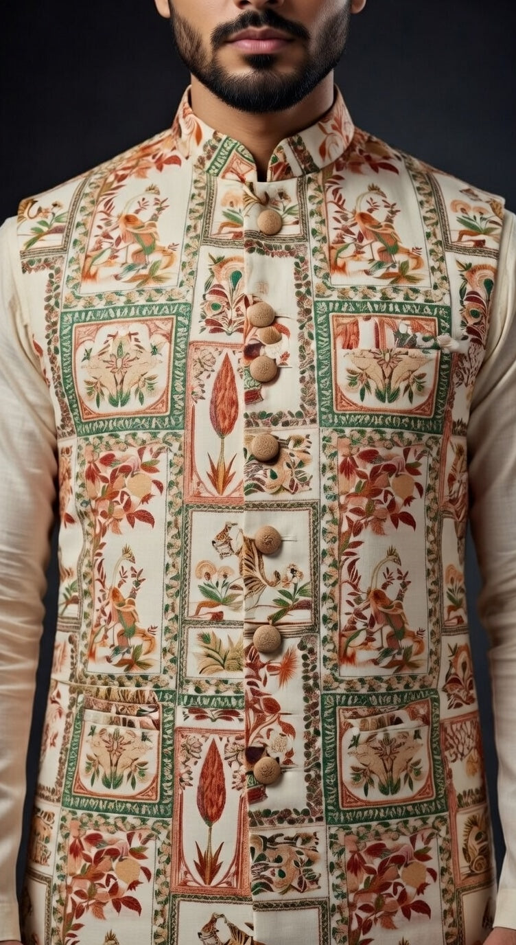 Premium Heritage Tiger Nehru Jacket
