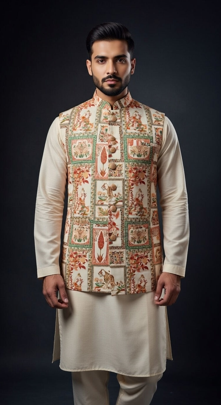 Premium Heritage Tiger Nehru Jacket