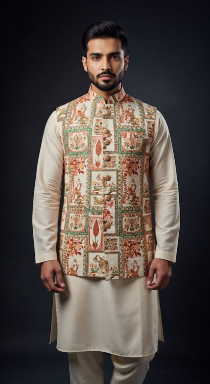 Premium Heritage Tiger Nehru Jacket