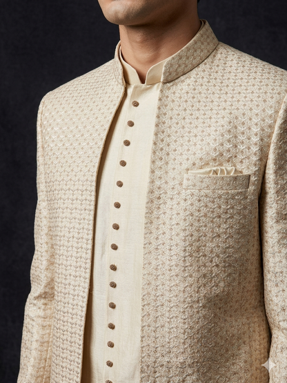 Open indo western jacket, indian wedding